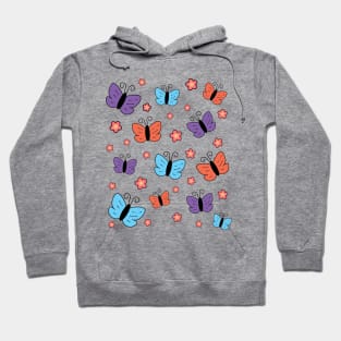 Pretty Butterflies And Flowers Hoodie